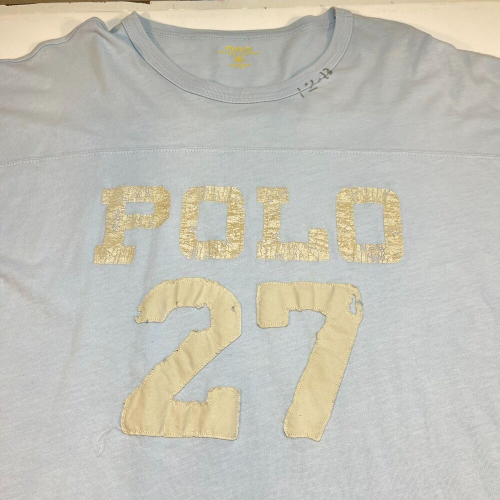 Polo Ralph Lauren Retro Vintage Style Jersey Tee T SHIRT Sz Mens 2XLT